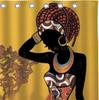 Modern African Ethnic Woman Sexy Girl Sunset Background Painting Shower Curtain By Ho Me Lili With Hooks Decoration Bathroom