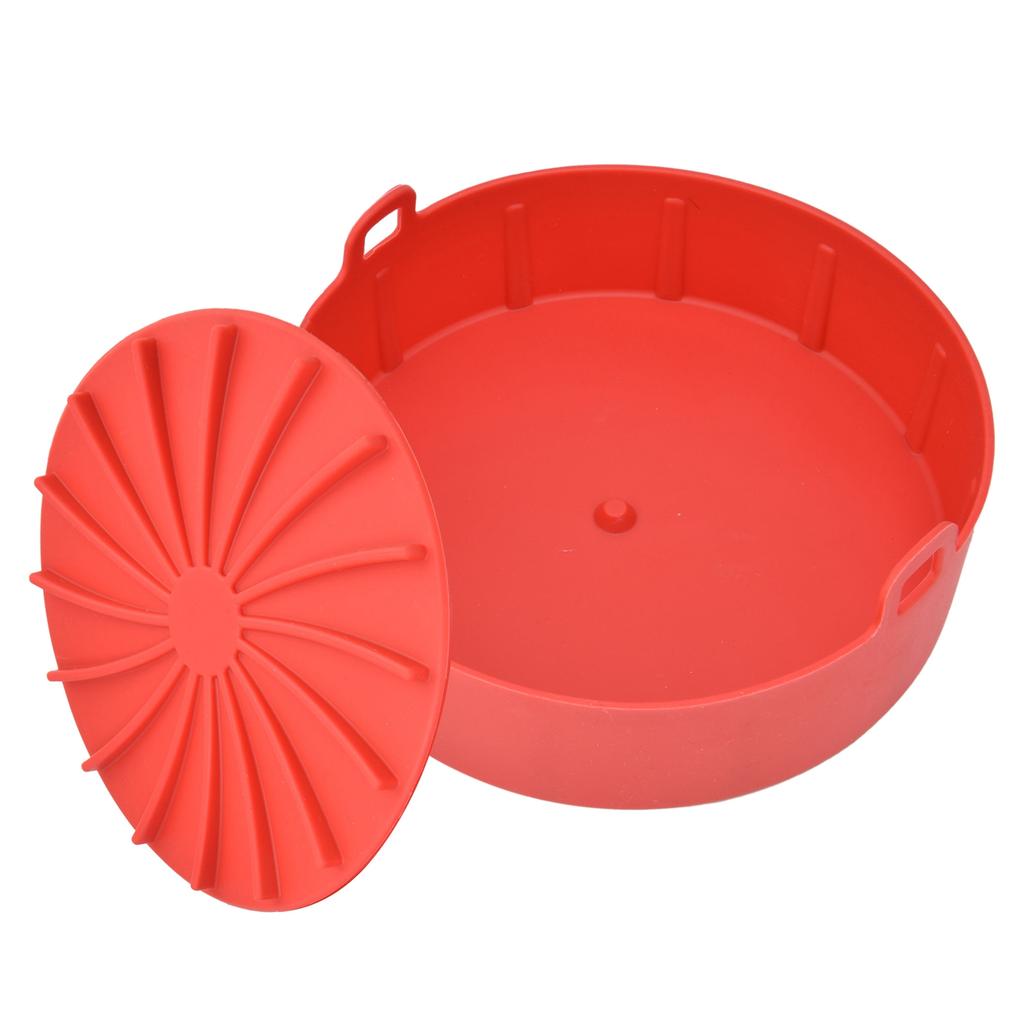 Fryer Silicone Pot Basket Liner Replacement for More Than 7.5in Fryer Accessories Red