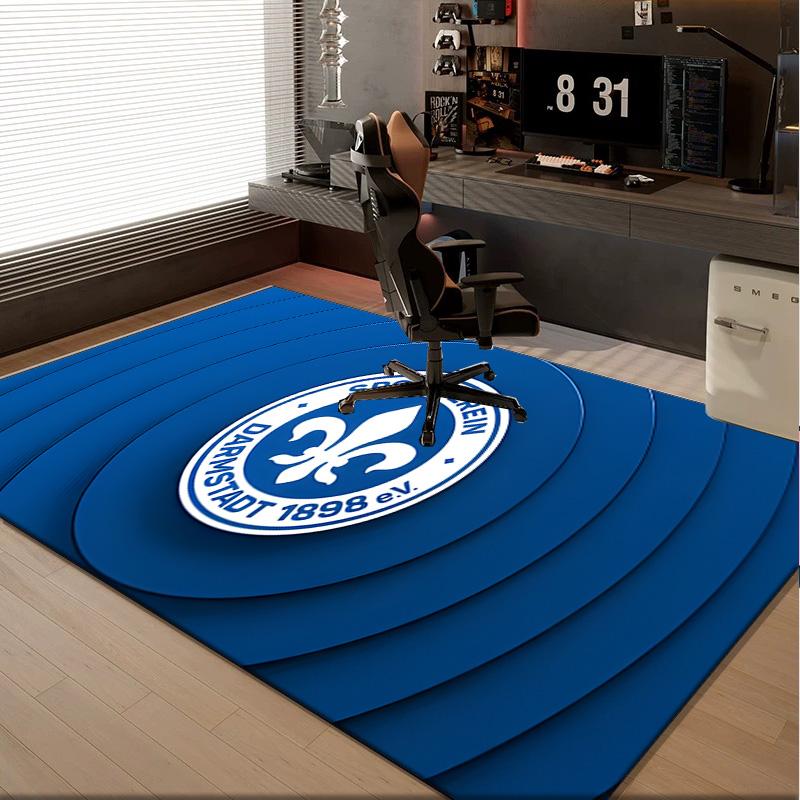 1PC Rug Sport Darmstadt Carpet, Chair Rug,Area Rug for Office Bedroom Living Rooms Bedroom, Doormat Decor Christmas Fan Gifts