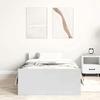 VidaXL Cadre de lit blanc 90x190 cm bois d'ingénierie 835939