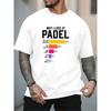 2025 New Summer Fashion Street Casual Charm Letter Print Comfortable Soft Round Neck Men's T-shirt