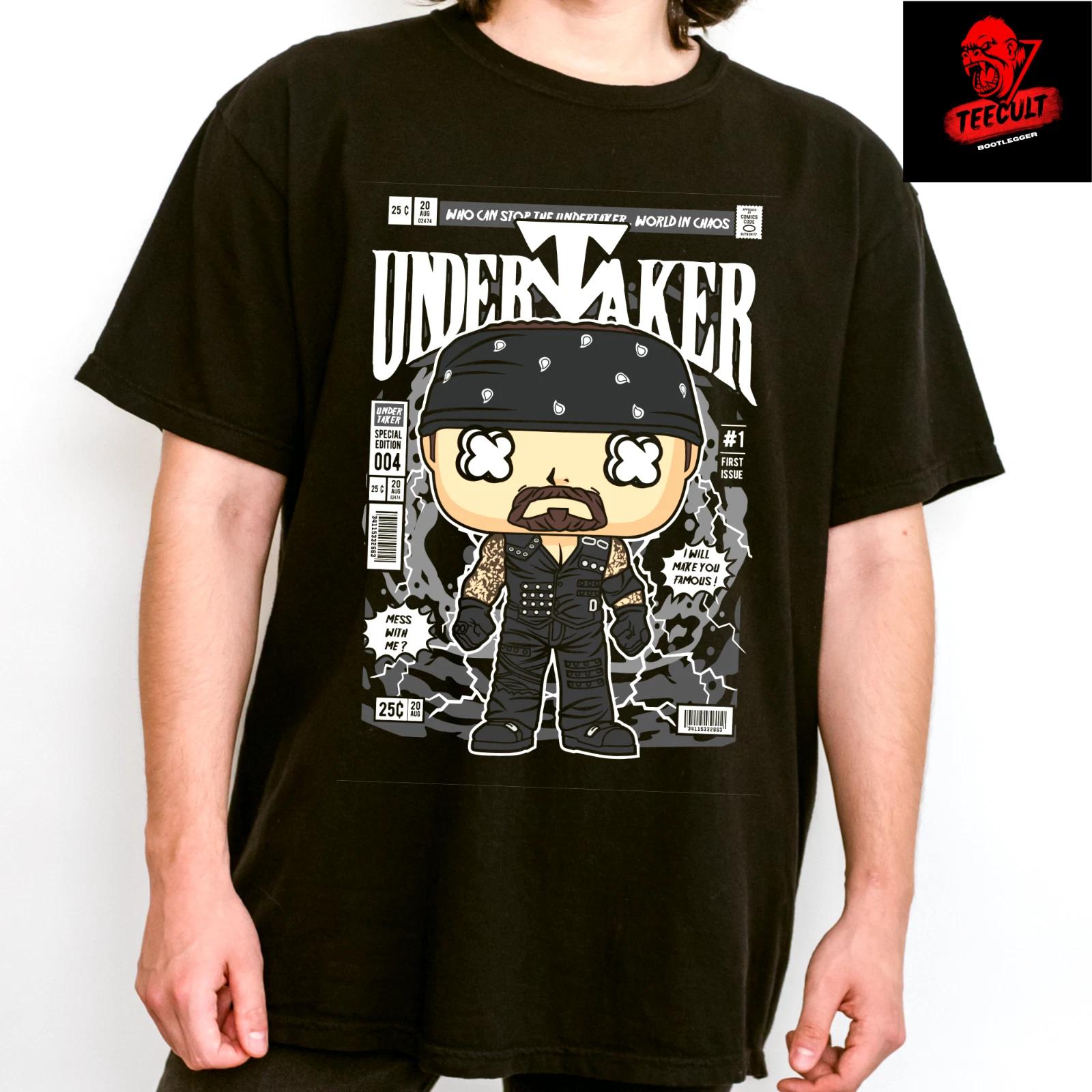 Men s and Women s T-shirts The Undertaker WWE Wrestling Superstars Funko Pop Unisex Cotton M