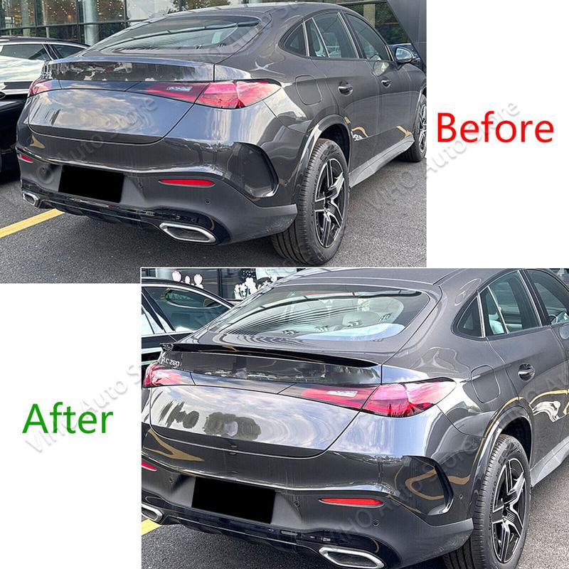 For Mercedes Benz GLC Coupe C254 GLC300 400 AMG 2023 2024 Car Rear Roof Spoiler ABS Trim Trunk Tail Wing Spoiler Body Kit