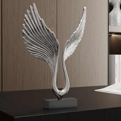 The Sculpture of Da Peng Spreading His Wings Is Luxurious and Light Creative Art Sculpture Eagle Wing Statues Home Decor