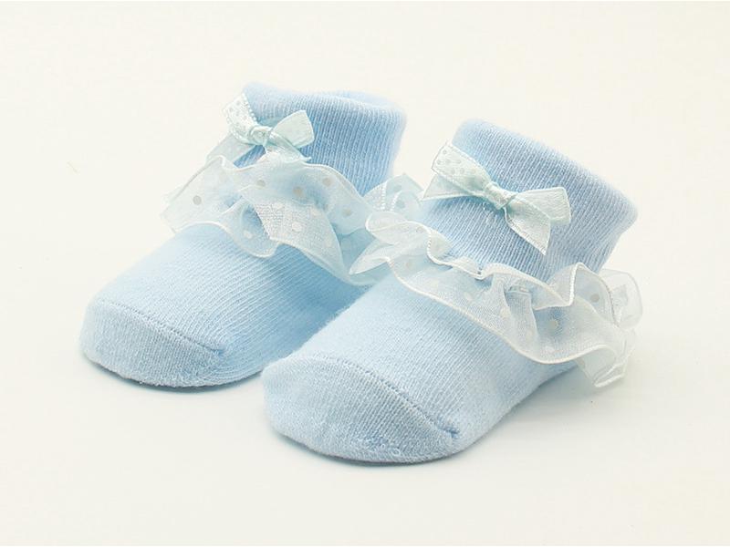 Lace-Trimmed Children's and Baby Dress Socks for Special Occasions