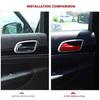 4x Door Handle Decor Cover Trim Bezels Frame for Jeep Grand Cherokee 2011+ Red
