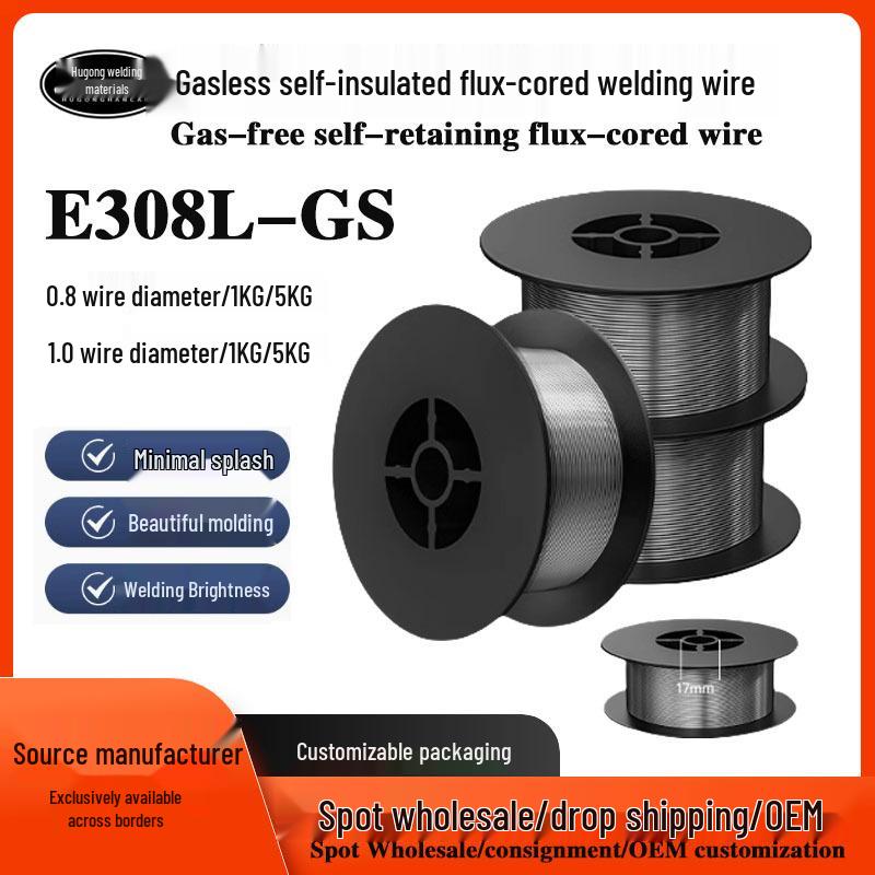 Filo per saldatura animato autoprotetto senza gas E71T-GS 0,8/1,0 mm, bobina da 1 kg