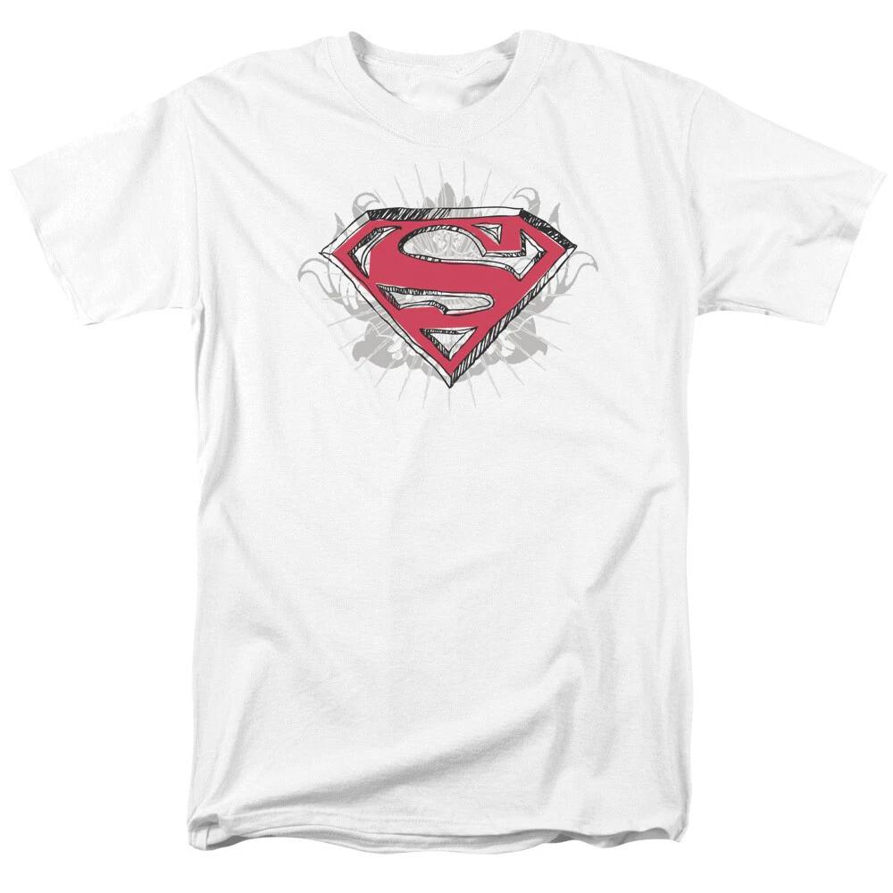 Superman  Sketchy Shield  T-Shirt - to 5X 3XL