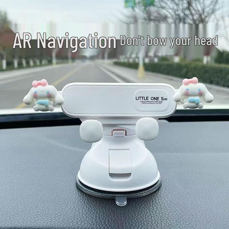 Cartoon Suction Cup Phone Holder for Dashboard - Perfect for Female Drivers