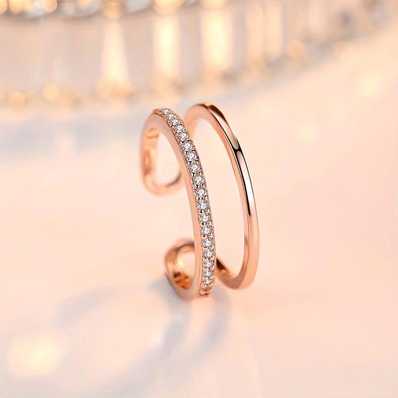 

Модна особистість, темперамент, жіноче кільце з подвійним геометричним діамантом