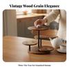 Rotating Display Stand Round Shelves 4tiers Dessert 360Degree Rustic Serving