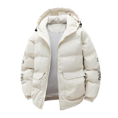 Hooded Cotton Jacket for Men In Winter New Loose Anti-thickened Cotton Jacket for Men Plaid Casual Cotton Jacket for Men