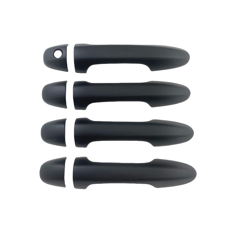 Car Stickers Chrome silver/Matte Black/Shiny Black/Carbon Fiber Door Handle Cover  For Toyota Hliux Revo 2015-
