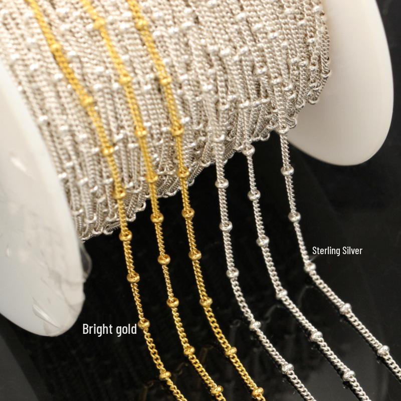 14K Gold Filled Bean, Spacer, Cross, Bead, and Firefly Chain for DIY Jewelry.
