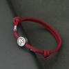 Vintage Mens Bracelet Rope Stainless Steel Viking Cross Braslet Sliding Adjustable 3mm Marine String Braclet Accessories Hombre