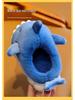 Kids' Cute Cartoon Shark Slippers - Cozy Cotton for Boys & Girls, Thick-Soled for Autumn & Winter Indoor Comfort