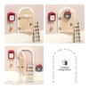Fairy Garden Door Christmas Miniature Home Decor Small Garden Ornament Doll House Kit For Playroom Living Room Classroom Table