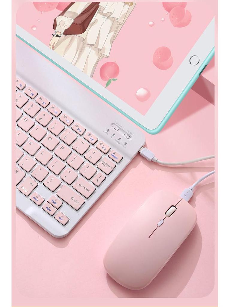 Portable Wireless Bluetooth Keyboard for Tablets, Phones, and Computers - Compact 7 To 10 Inch Size