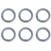 2/5/10Pcs Alloy Spray Painted Open Ring Spring Buckle Clasps For Key Bag Accessories