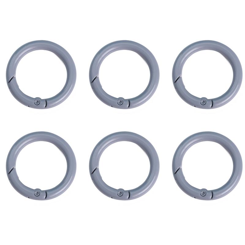 2/5/10Pcs Alloy Spray Painted Open Ring Spring Buckle Clasps For Key Bag Accessories