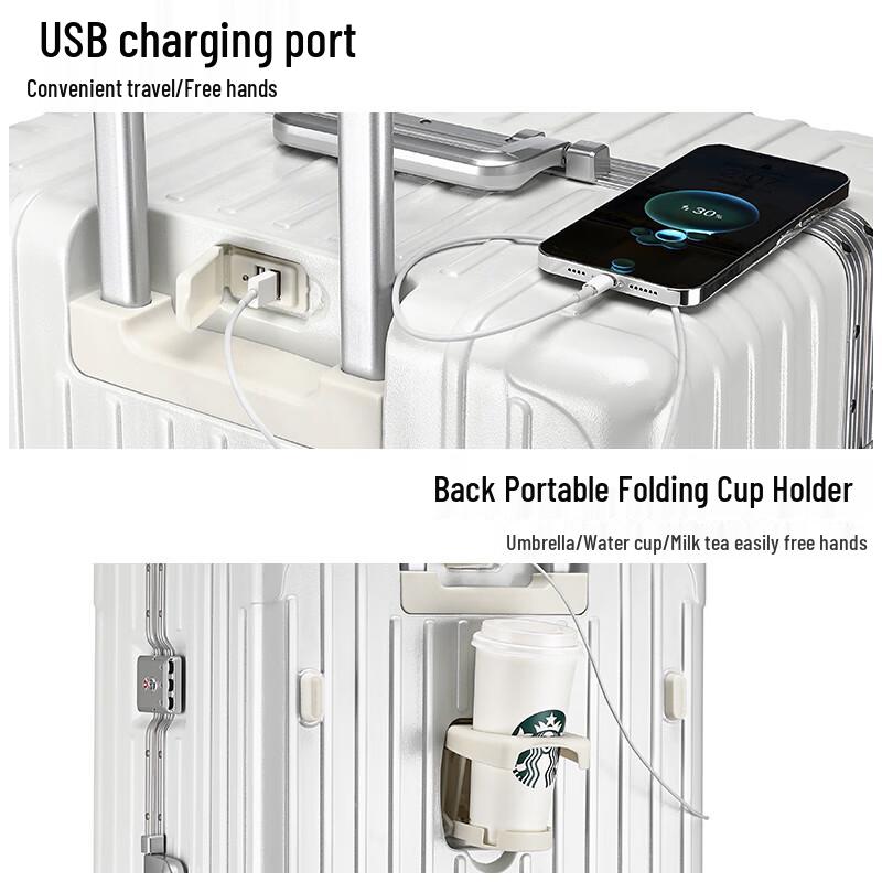 PAUL FRANK ABS+PC Aluminum Frame Hardshell Luggage