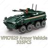 2024 Military Armored Car Building Block Set Infantry Fighting Vehicles Scale Model Modern Brick Kids  Children Toys  Playsets for kids