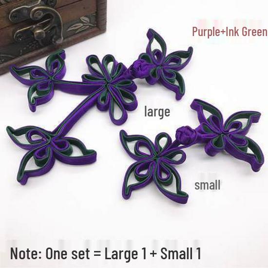 Ręcznie robione guziki Żabki 3D: Retro Kwiatowy Cheongsam Garnitur Tang Dekoracja