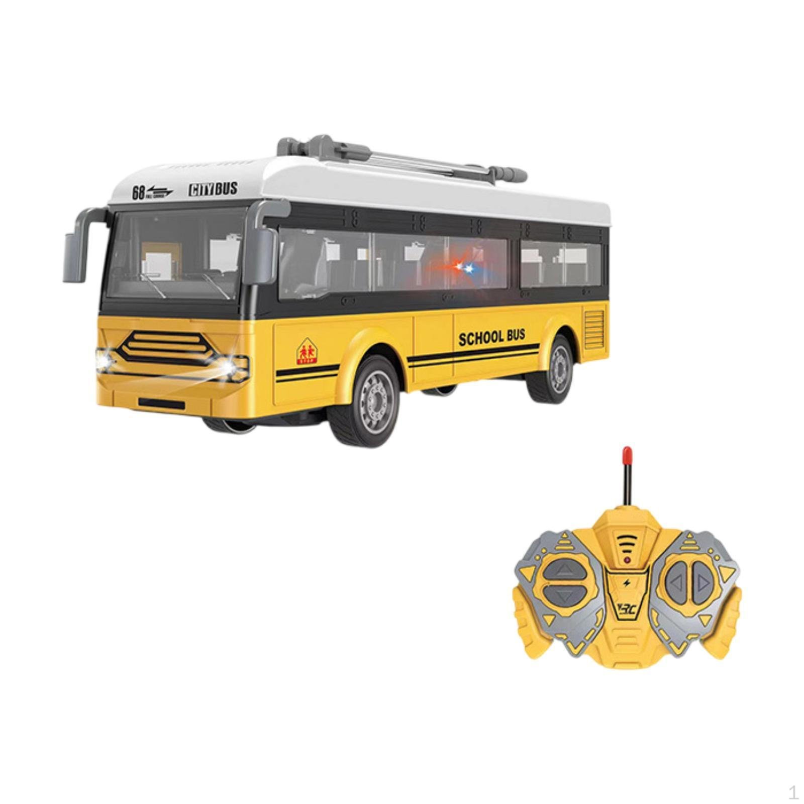 

Городской автобус модель радиоуправляемая машина 1/30 4 канала классические радиоуправляемые транспортные средства детский подарок с огнями yellow school bus B