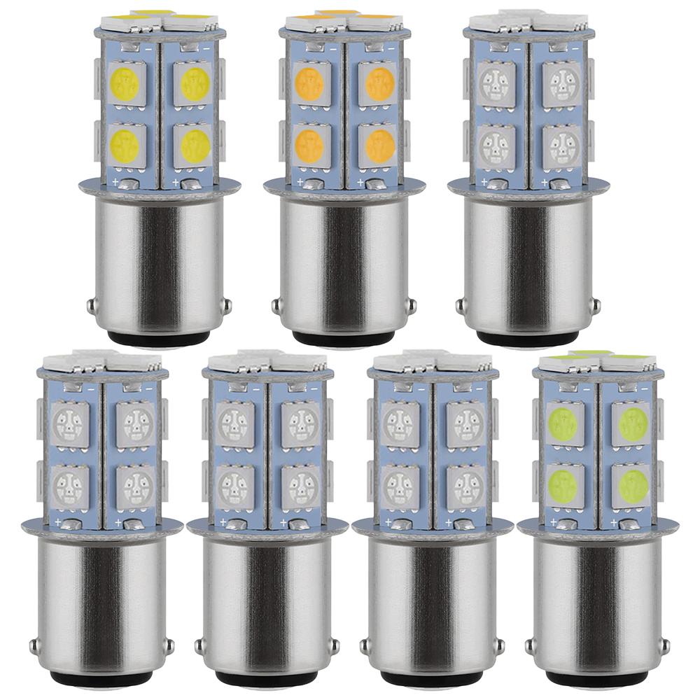 10pcs 1156 1157 Reverse Brake Car Lamps 5050 13SMD Leds Turn Signal Lights Tail Strobe Auto Day Parking Rear Trunk Bulbs DC 12V