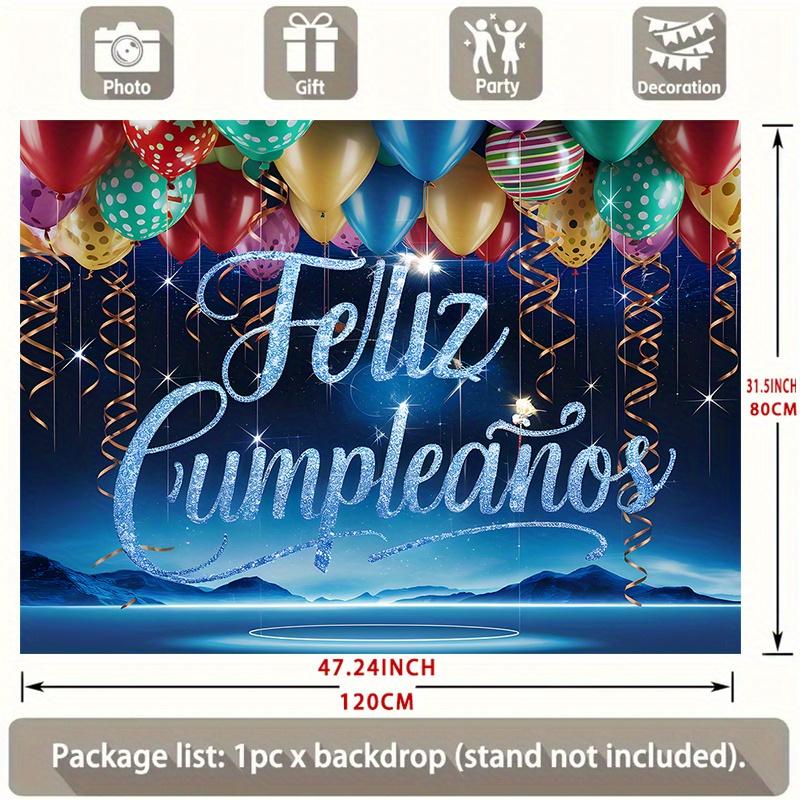 Photography Party Photo Backdrop 1pc - Polyester Party Decor