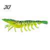 Flexible Fishing Baits 9.5cm/4.8g TPE Soft Bionic Shrimp Bait, Realistic Glitter Lure, Simulation Lifelike Swimming Prawn Swim Bait for Freshwater