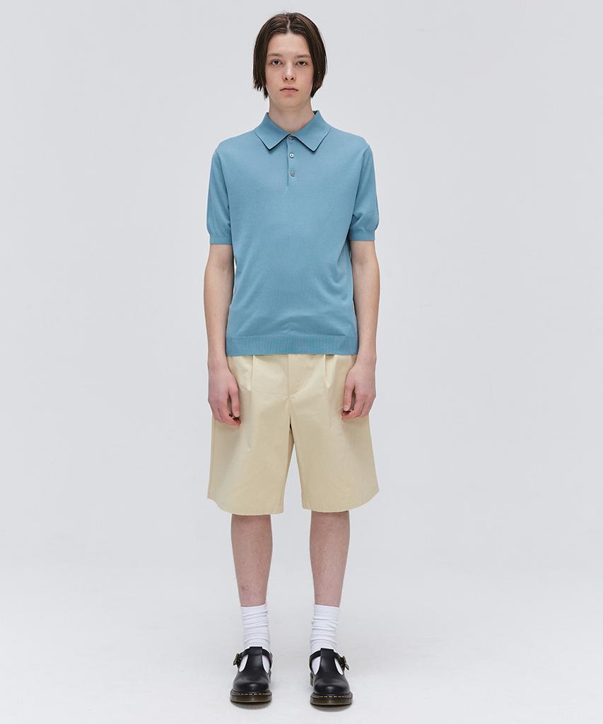 EZIO Soft Collar Half Knit_Peacock