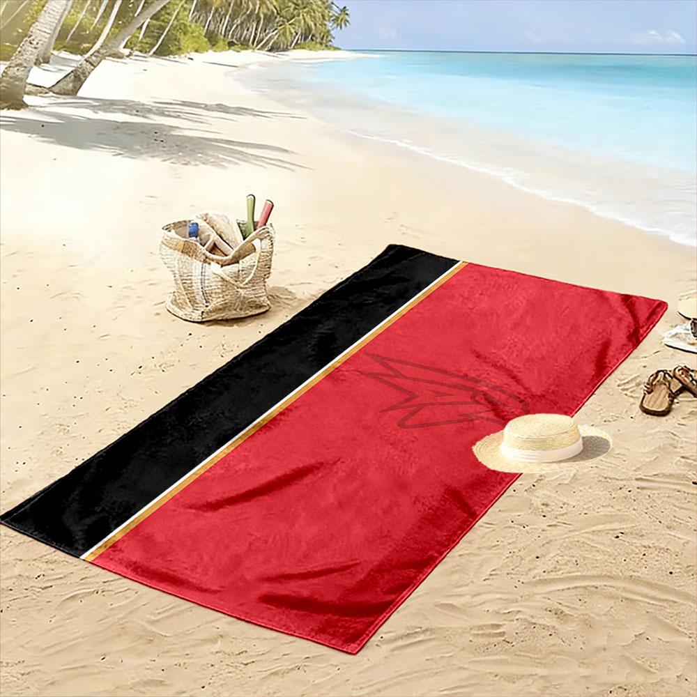 Red Hawk Design Beach Towel Patterned beach towel quick dry perfect for travel outdoor sports jogging the beach and swimming