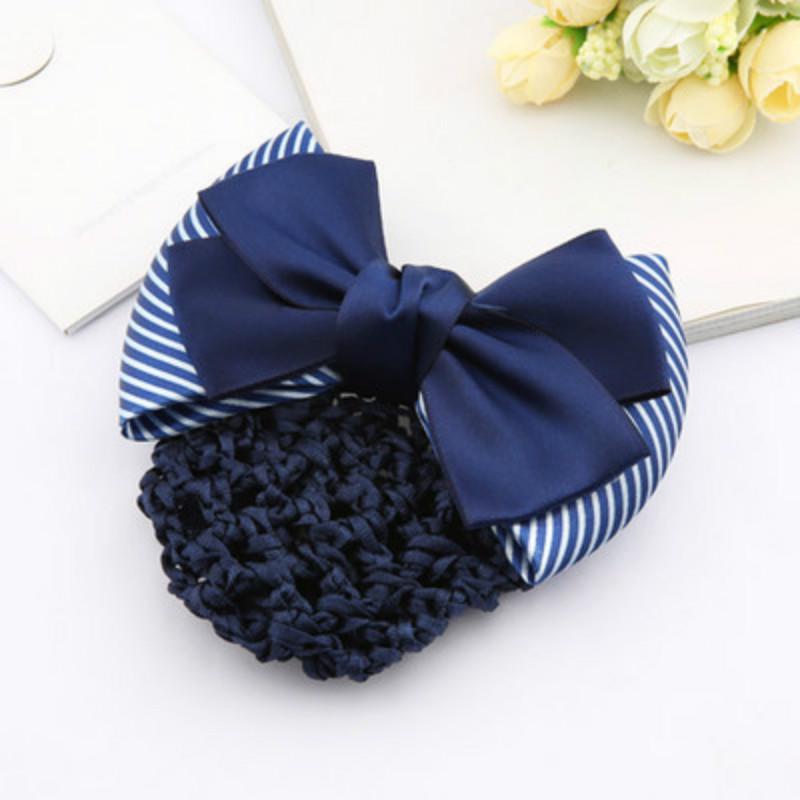 Hotel Banking And Telecommunications Service Staff Work Net Pocket Bow Hairpin