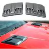 2x Carbon Fiber Look Car Bonnet Air Intake Flow Side Vent Hood Scoop Cover Trim
