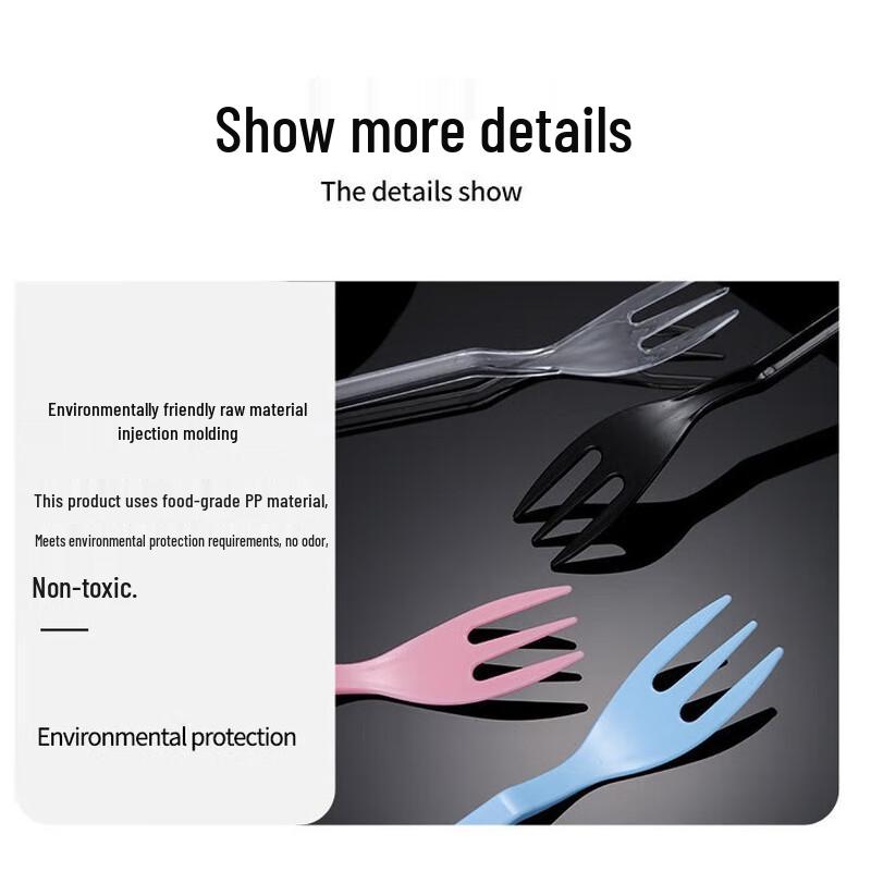 Individually Wrapped Disposable 3-Prong Forks