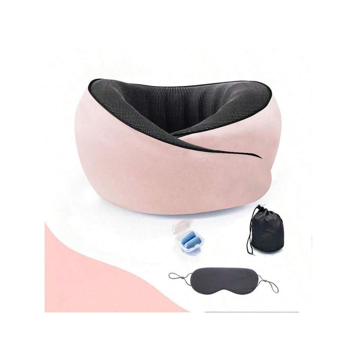 Portable U-shaped neck pillow, neck protection pillow for car travel 28x23x13cm