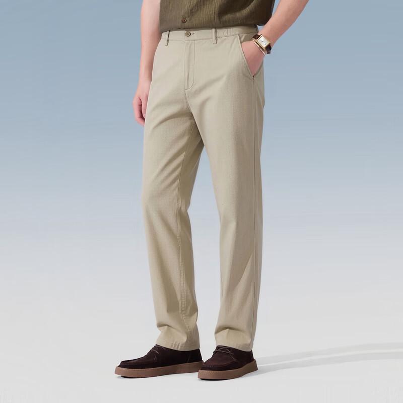 Judger Men s Linen Blend Straight Casual Pants M