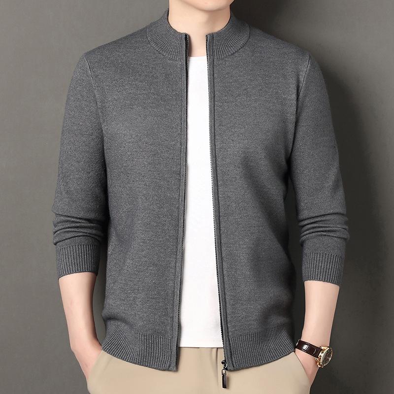Men's Trendy Knit Cardigan - Autumn/Winter Fashion, Comfortable Casual Sweater Jacket