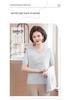 Spring 2026 Elegant Chinese-Style Knitted Two-Piece Cardigan Set for Middle-Aged & Elderly Women