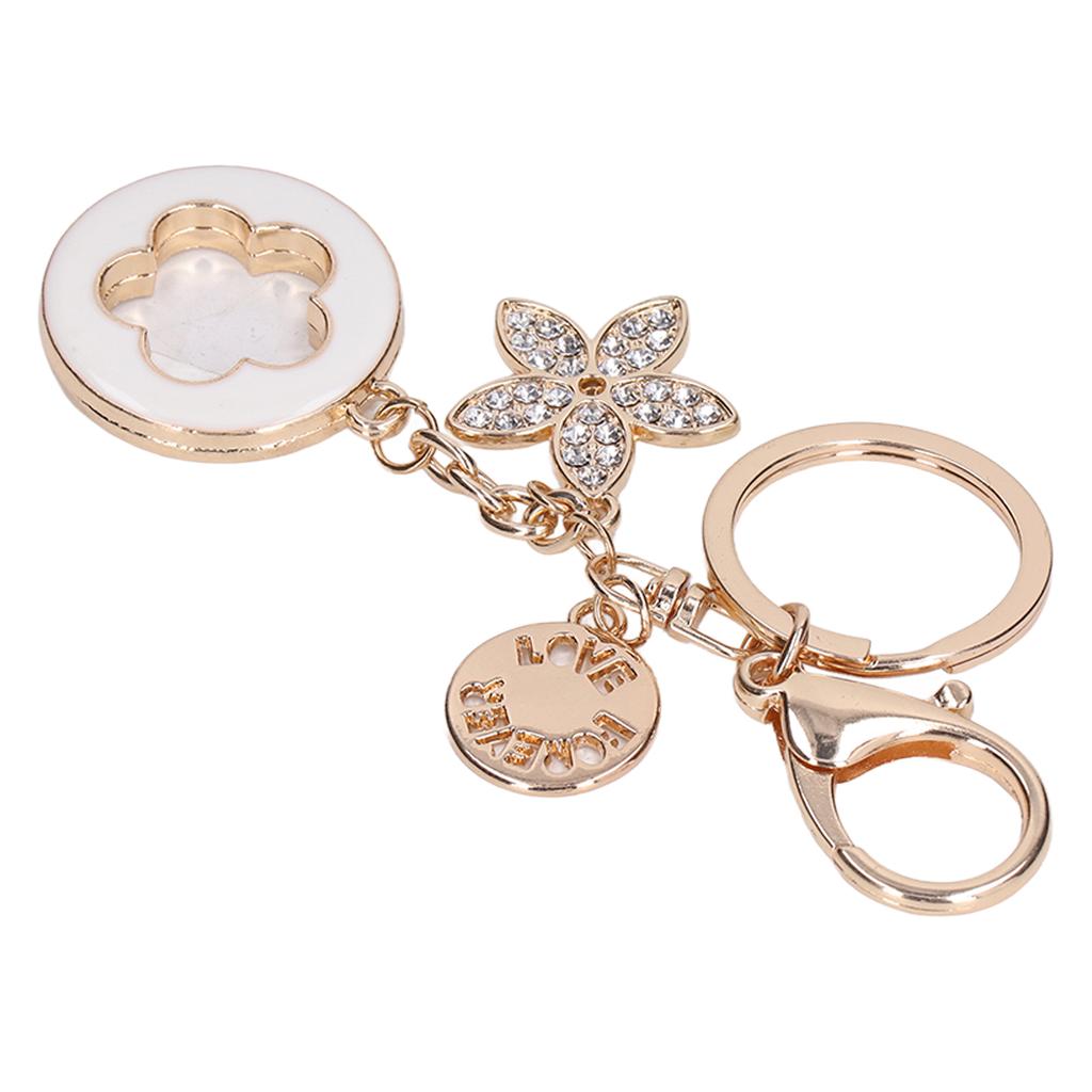 Brelok do kluczy samochodowych Piękny Praktyczny Wykwintny Wygląd Modny Brelok z Czterolistną Koniczyną dla