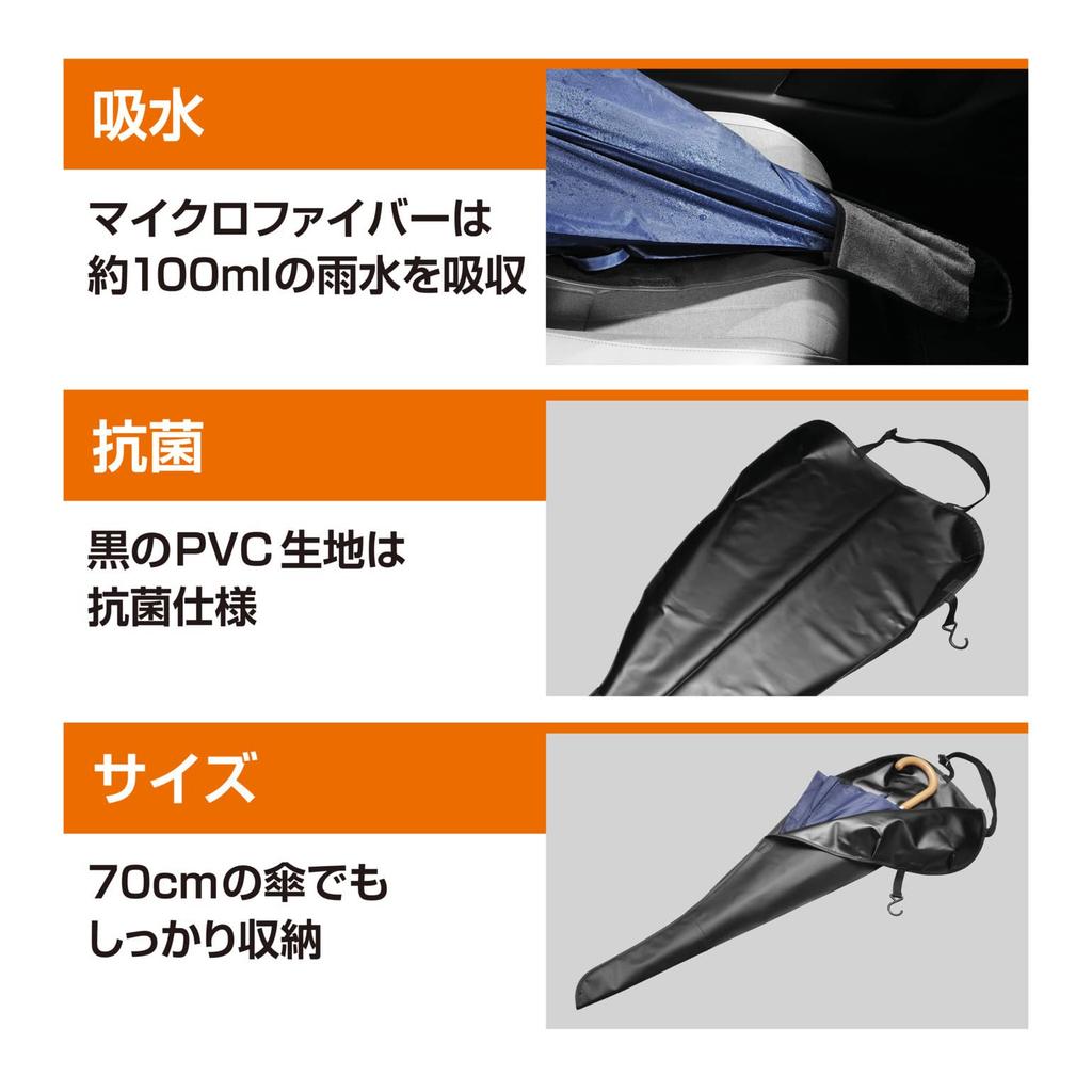 Carmate DZ576 Car Umbrella Passenger Seat Umbrella Holder for Quick Storage Holder,