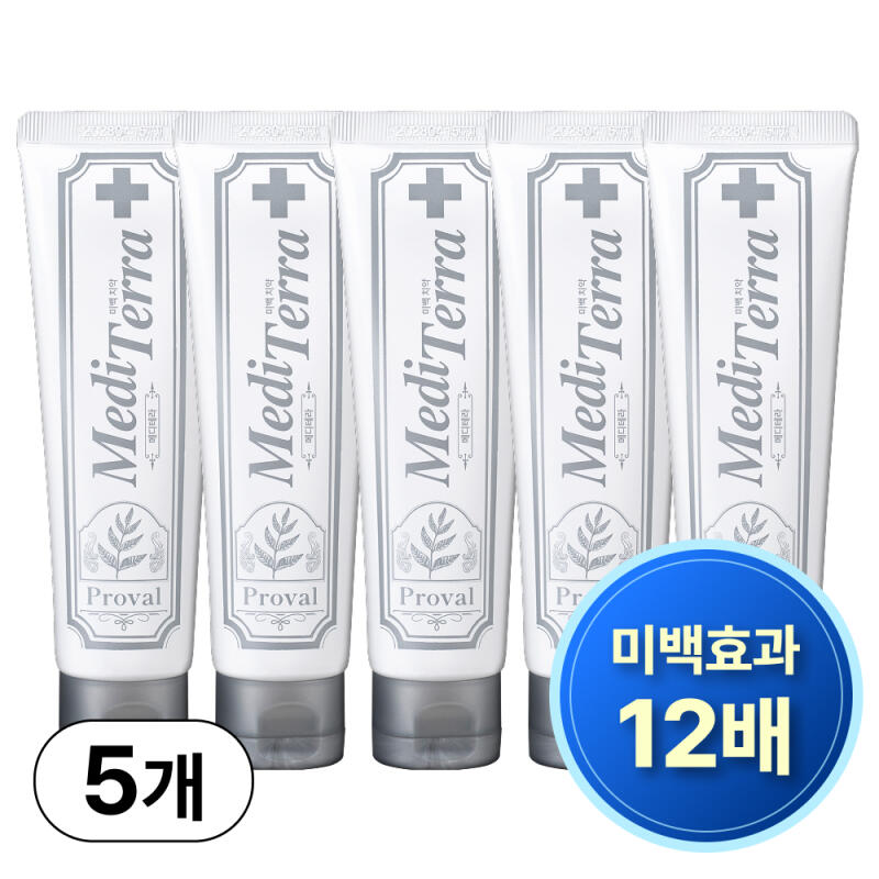 PROVAL Mediterra Whitening Toothpaste Patented Ingredients 5 Whitening Toothpastes 5