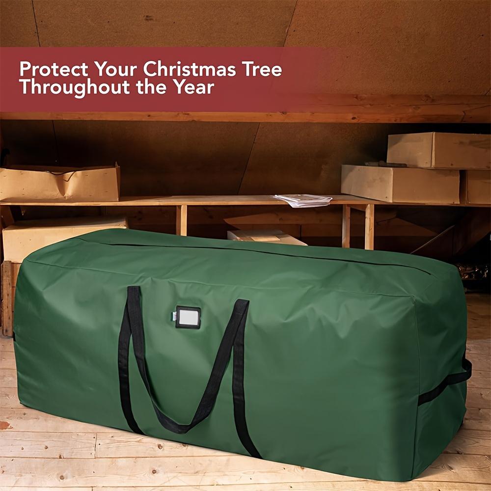1pc Large-capacity Christmas Tree Storage Bag Suitable for 7/9ft Christmas Trees, Waterproof and Dustproof Woven Luggage Moving Bags