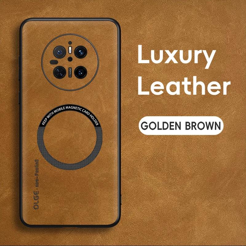 

Для Huawei Mate 70 70 Pro 70 ProPlus Чехол для телефона из овчины с мелкими отверстиями, магнитный, с мягким краем из ТПУ, противоударный, против отпечатков пальцев For Mate 70 Pro Plus