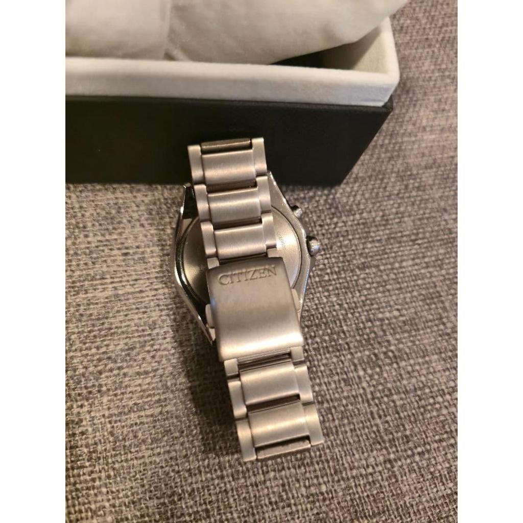 Used Solar Radio Watch Attesa Eco-Drive Day-Date Model AT6040-58A