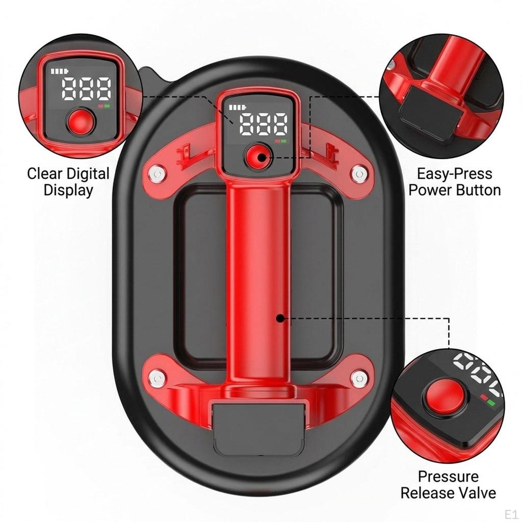 Glass Suction Cup Electric Vacuum for Flooring Installations DIY Tile Lifter