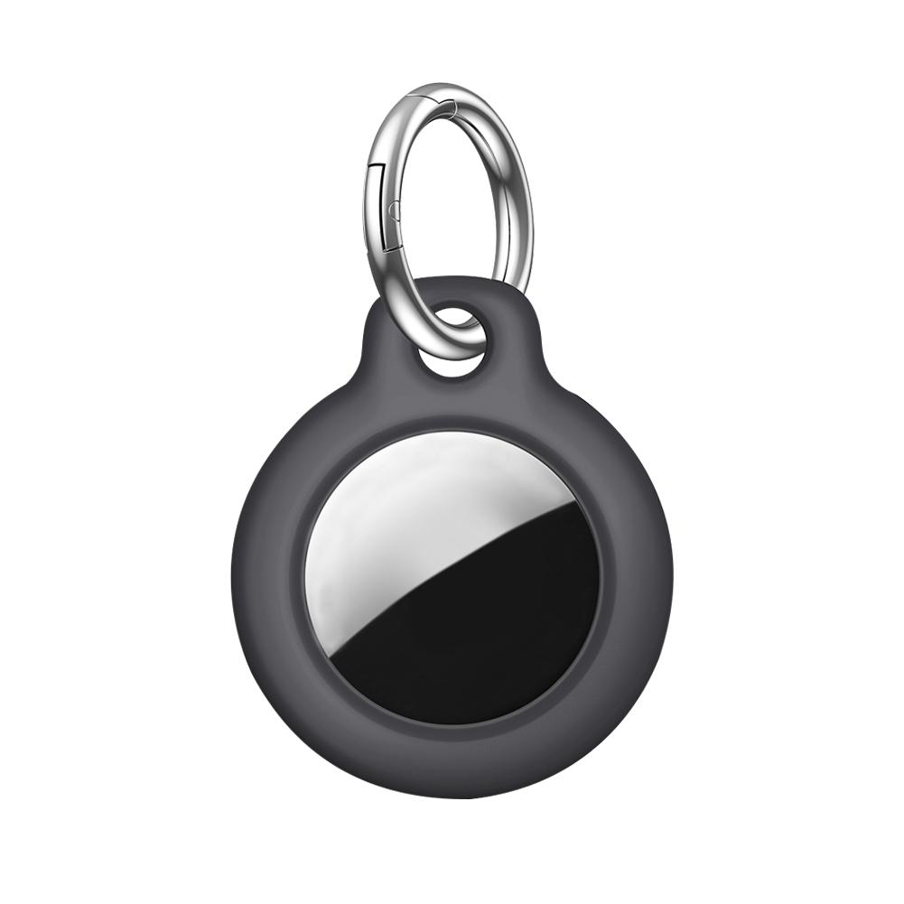 

Чехол для жесткого ПК Apple AirTag, защитный чехол с брелоком (черный)