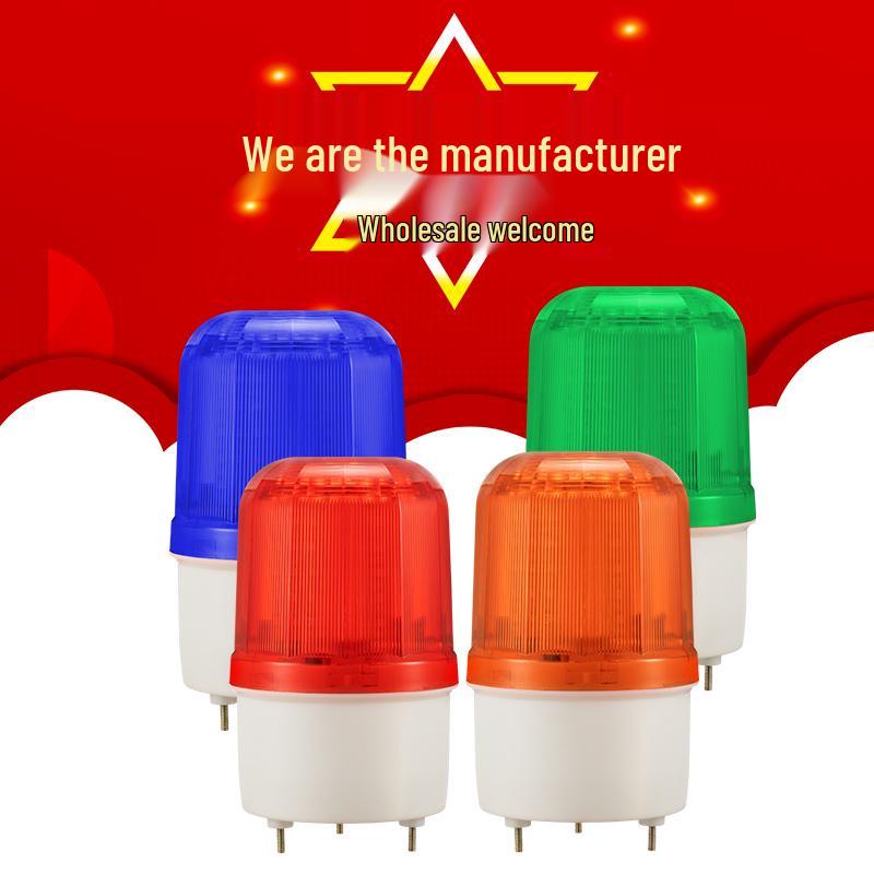 

LTE-1101J LED Rotating Strobe Alarm Light: Sound & Light Warning, Flashing 12V/24V/220V фіолетовий/глибокий