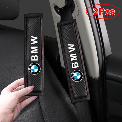 Car Carbon Fibre Seat Belt Shoulder Protector Cover Pad For BMW X1 X2 X3 X5 X4 X6 X7 G30 G20 G32 G11 G12 F40 F30 F20 F10 F34 F07 R1